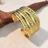 Wholesale Retro Exaggerated Stainless Steel Women's Bracelets Electroplating Jewelry