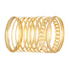 Wholesale Retro Exaggerated Wide Alloy Bracelet Set With Geometric Style And Electroplating Treatment