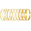 Wholesale Retro Exaggerated Wide Alloy Bracelet Set With Geometric Style And Electroplating Treatment