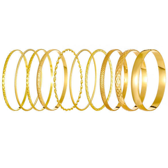 Wholesale Retro Exaggerated Wide Alloy Bracelet Set With Geometric Style And Electroplating Treatment