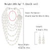 Wholesale Retro Fashion Necklace Alloy Imitation Pearl Geometric Pearlescent Bone Chain