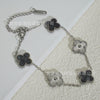 Wholesale Retro Floral Stainless Steel 18K Gold Plated Lucky Clover Bracelet For Men And Women