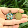 Wholesale Retro Floral Zinc Alloy Pendant Necklace With Electroplating