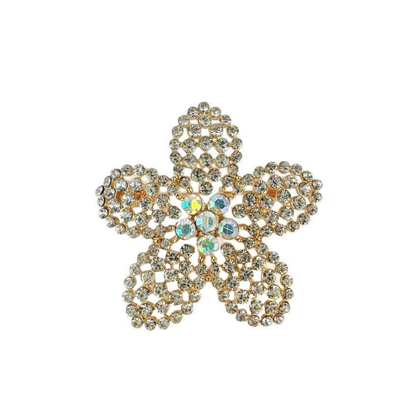 Wholesale Retro Flower Brooch Zinc Alloy Electroplating Antiglare For Women