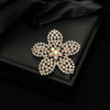 Wholesale Retro Flower Brooch Zinc Alloy Electroplating Antiglare For Women