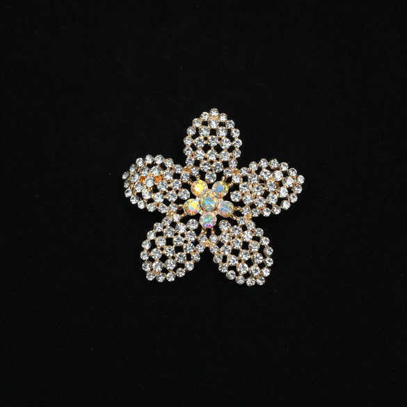 Wholesale Retro Flower Brooch Zinc Alloy Electroplating Antiglare For Women