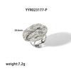 Wholesale Retro French Style Stainless Steel Earrings With Pleated Texture And Vacuum Real Gold Electroplating In Pvd Furnace Geometric Design For Women