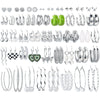 Wholesale Retro Geometric C Type Pearl Earrings With Electroplating