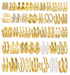 Wholesale Retro Geometric C Type Pearl Earrings With Electroplating