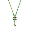 Wholesale Retro Geometric Dripping Oil Copper Pendant Clavicle Chain Goldplated
