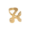 Wholesale Retro Geometric Exaggerated Stainless Steel Ring With Simple Line Irregular Niche Design And Electroplating For Women