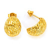 Wholesale Retro Geometric Oval Titanium Steel Earrings For Women With Electroplating