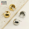 Wholesale Retro Geometric Spherical 316L Stainless Steel Electroplated Women's Earrings