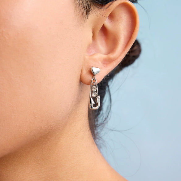 Wholesale Retro Geometric Stainless Steel Pendant Earrings For Women