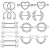 Wholesale Retro Geometric Stainless Steel Zircon Ring Electroplating Jewelry