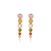 Wholesale Retro Gold Earrings Stainless Steel 18K Gold Geometric Style Electroplating For Women