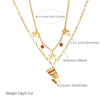 Wholesale Retro Goldplated Stainless Steel Cross Chain Necklace And Earrings Set For Women