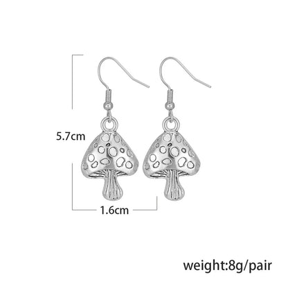 Retro Heart Plating Alloy No Inlaid Earrings