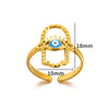 Wholesale Retro Hot Devil's Eye Ring In Stainless Steel With Electroplating