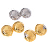 Wholesale Retro Irregular Rib Stainless Steel Earrings For Women With Electroplating Design