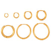 Wholesale Retro Large Circle Earrings For Women Titanium Steel 18K Gold Electroplated Geometric Design Non Fading