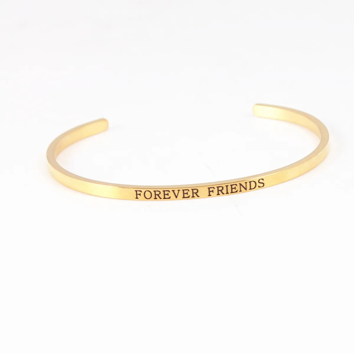 Wholesale Retro Letter Stainless Steel Bangle