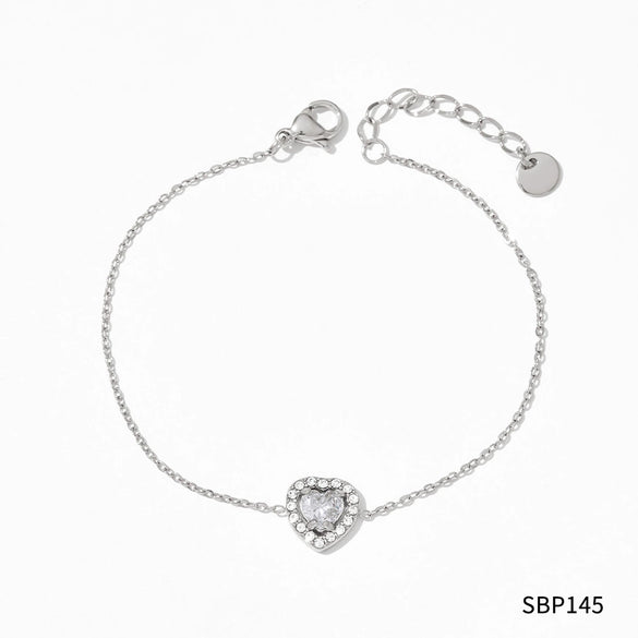 Wholesale Retro Love Temperament Women's Bracelet In Geometric Shape Titanium Steel And Stainless Steel With Electroplating