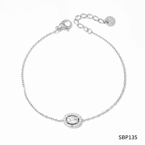 Wholesale Retro Love Temperament Women's Bracelet In Geometric Shape Titanium Steel And Stainless Steel With Electroplating