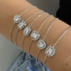 Wholesale Retro Love Temperament Women's Bracelet In Geometric Shape Titanium Steel And Stainless Steel With Electroplating