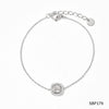 Wholesale Retro Love Temperament Women's Bracelet In Geometric Shape Titanium Steel And Stainless Steel With Electroplating