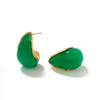 Wholesale Retro Luxury Stainless Steel Water Drop Electroplated Geometric Women's Earrings