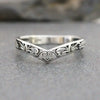Wholesale Retro Medieval Cut Out Heart Shape Geometric Copper Ring For Women With Electroplating