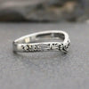 Wholesale Retro Medieval Cut Out Heart Shape Geometric Copper Ring For Women With Electroplating
