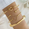 Wholesale Retro Metal Geometric Style Electroplated Unisex Bracelet