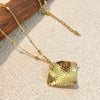 Wholesale Retro Minimalist Stainless Steel And Titanium Steel Ushaped Cross Chain Necklace With Electroplating