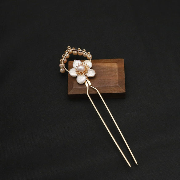 Wholesale Retro Natural Pearl Geometric Hairpin For Women Vintage Hair Accessories