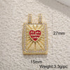 Wholesale Retro Necklace Pendant Copper With Star And Heart Shape Zirconia Design