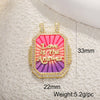 Wholesale Retro Necklace Pendant Copper With Star And Heart Shape Zirconia Design
