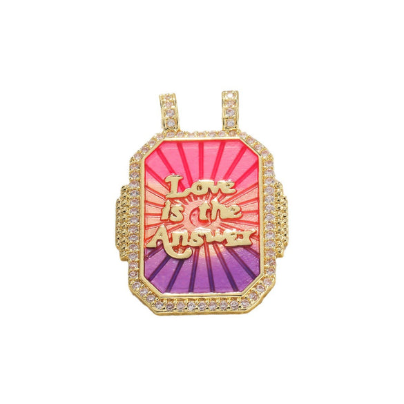 Wholesale Retro Necklace Pendant Copper With Star And Heart Shape Zirconia Design
