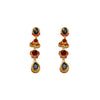 Wholesale Retro Niche Design Alloy Diamond Pearl Water Drop Clavicle Necklace With Geometric Style