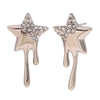 Wholesale Retro Niche High End Geometric Irregular Women's Earrings Stainless Steel 18K Gold Plated