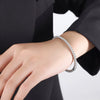 Wholesale Retro Personality Simple Geometric 316L Stainless Steel Open Bracelet With Pvd Plating