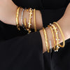 Wholesale Retro Personality Simple Geometric 316L Stainless Steel Open Bracelet With Pvd Plating