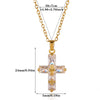 Wholesale Retro Punk Cross Stainless Steel Gold Electroplated Necklace For Unisex