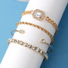 Wholesale Retro Punk Twist Bracelet Alloy Geometric Electroplating
