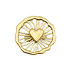 Wholesale Retro Ring Heart Shape Geometric Stainless Steel Electroplated For Women