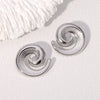 Wholesale Retro Simple Geometric Electroplated Stainless Steel Women's Earrings