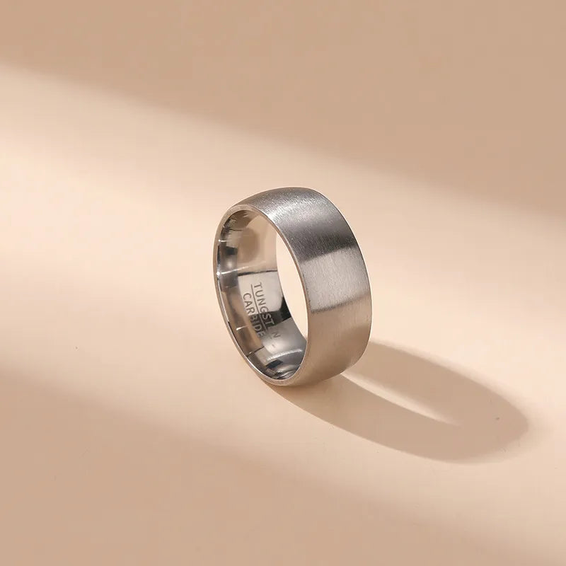 Wholesale Retro Solid Color Stainless Steel Rings