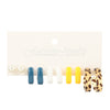 Wholesale Retro Square Geometric Resin Pearl Earrings Set With Electroplating For Women