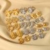 Wholesale Retro Stainless Steel Niche Design Irregular Ear Studs For Women 18K Gold Plated With Vacuum Real Gold Electroplating In Pvd Furnace